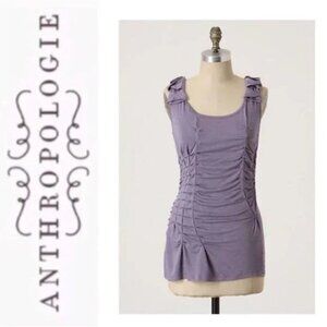 Anthropologie Purple Sleeveless Blouse